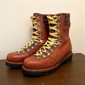 MONTBLANC Vintage 80s Steel Toe Leather Mountaineering Thinsulate Boots- 9.5